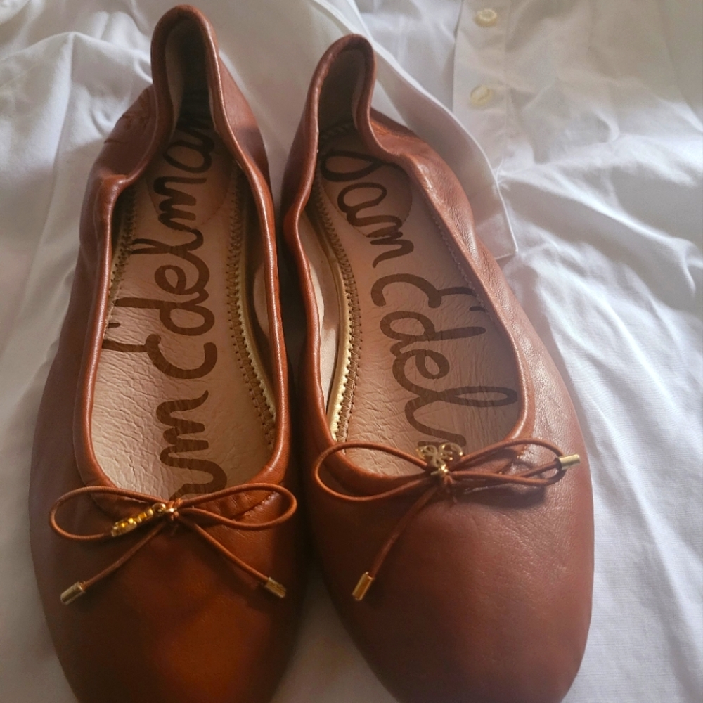 Sam Edelman Felicia flats brown leather size 9